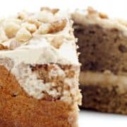 Coffee and walnut cake