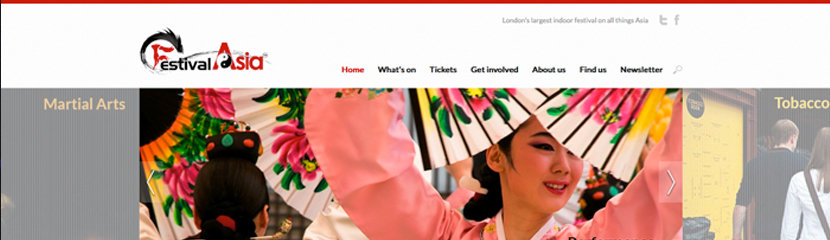 FestivalAsia website